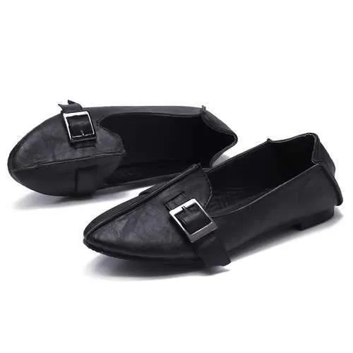 US Size 5-12 Women Casual Shoes Buckle Flats