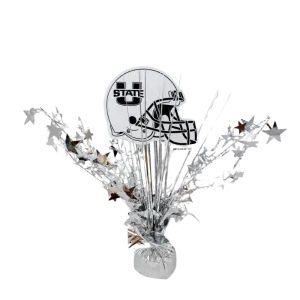 USU Football Helmet Centerpiece Spray 14" | 1 ct