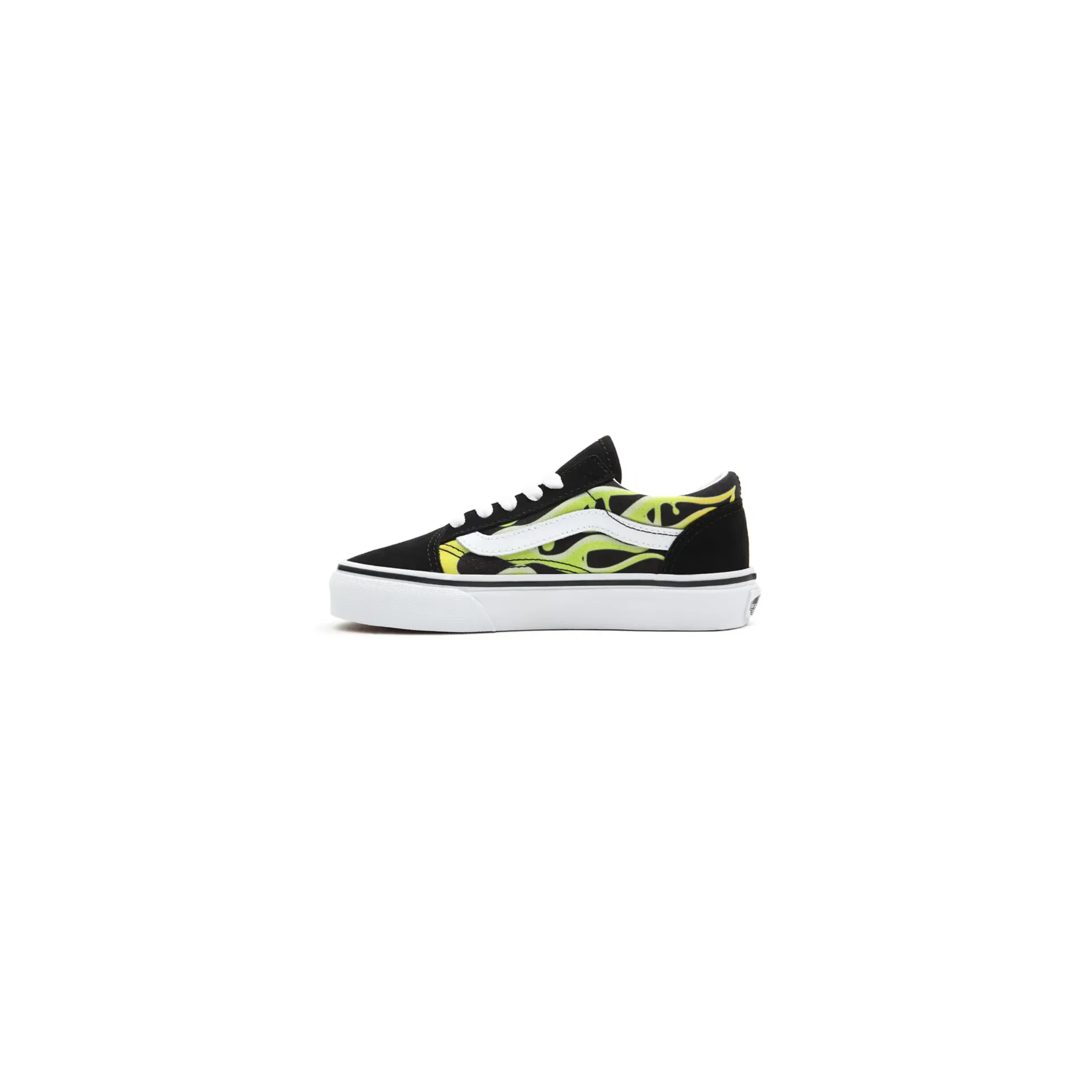 Vans Kid's Slime Flame Old Skool Shoes - Black / True White