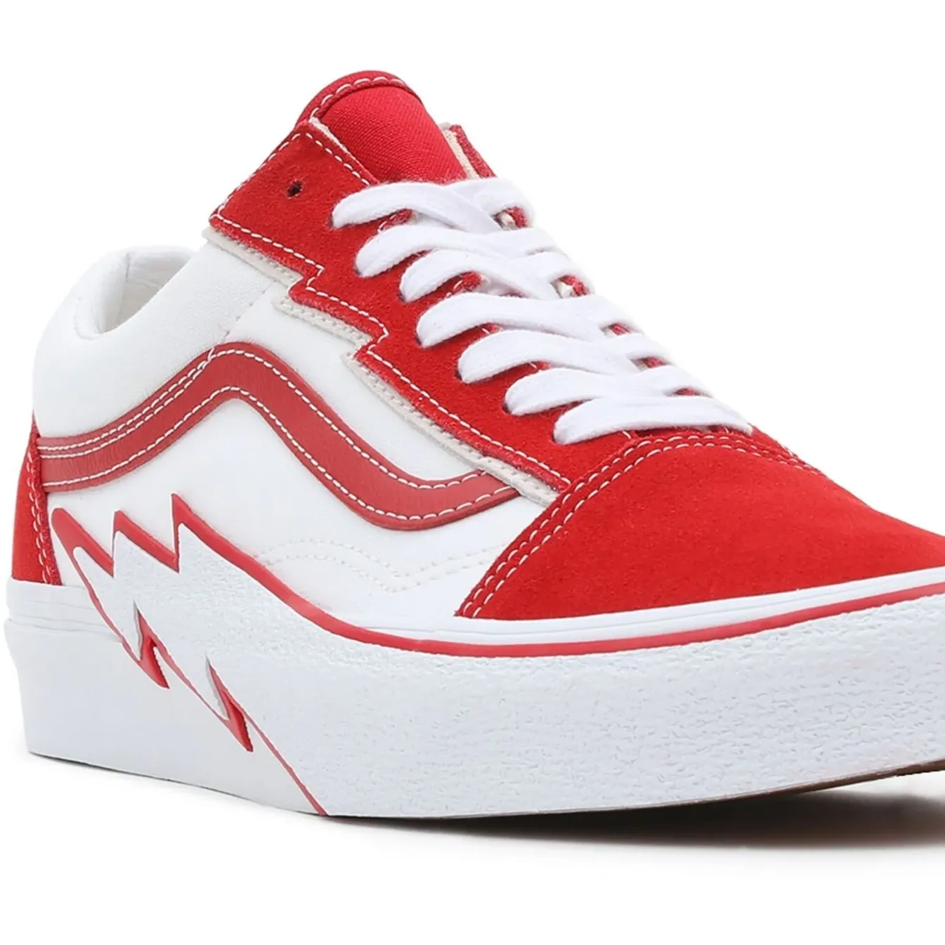 Vans Old Skool Bolt Shoes - Red / White