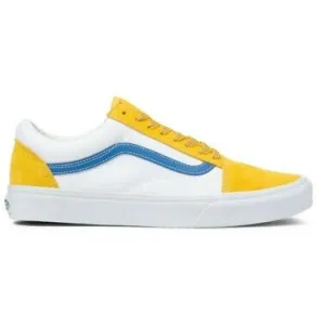 Vans Unisex Sports Pop Old Skool Shoes - White / Yellow / Blue