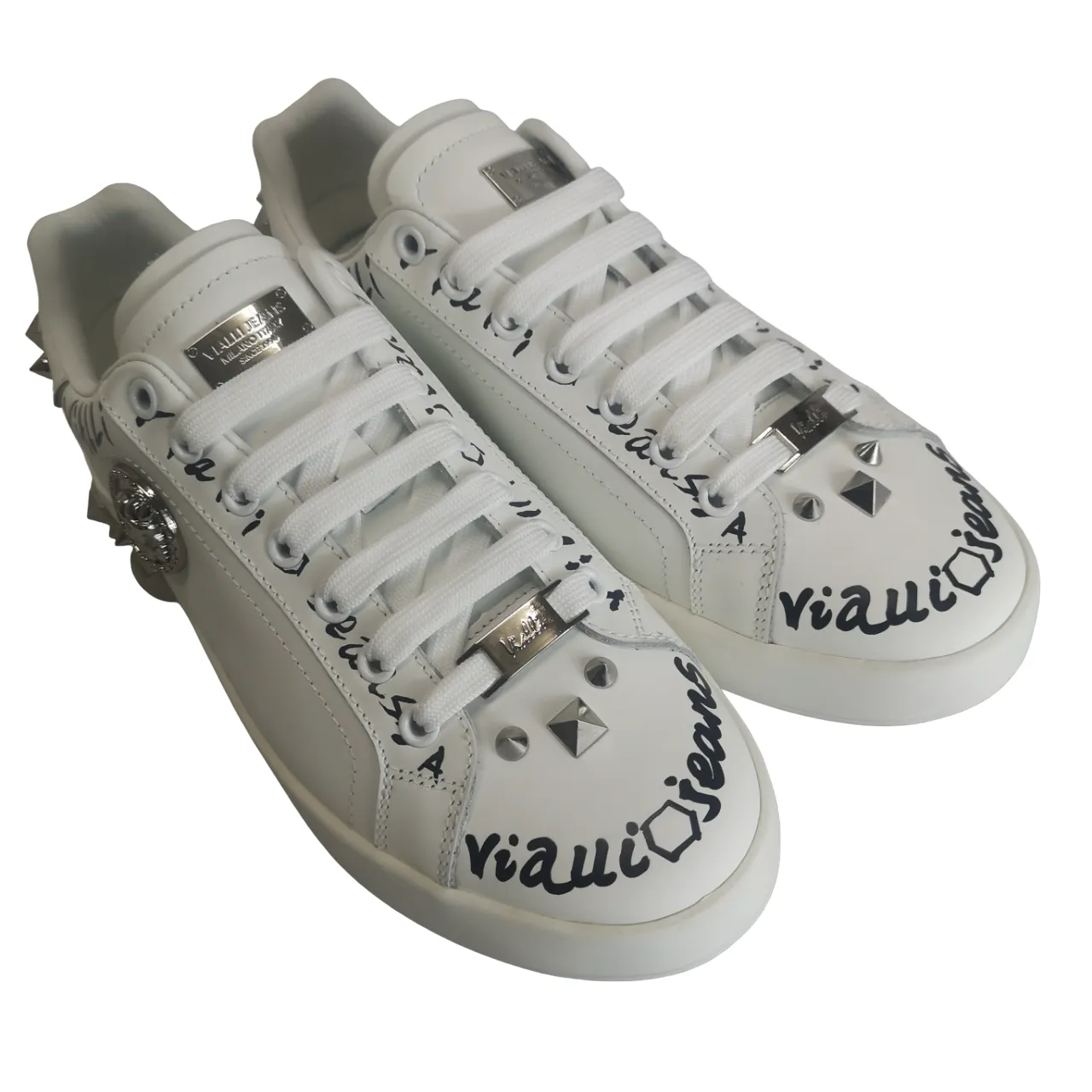 Vialli Leather Azarri White Sneaker