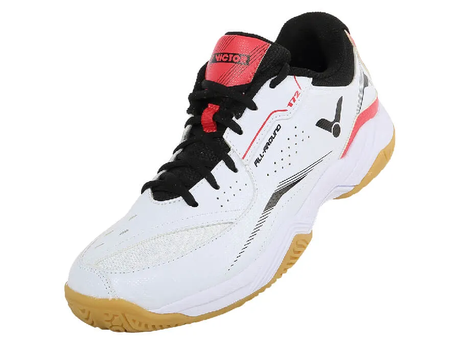 Victor A172 AD Court Shoes [Bright White/Red]