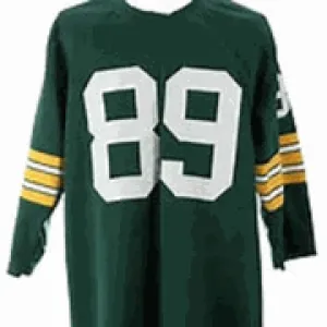 Vince Lombardi Vintage Style Green Bay Packers Long Sleeve Throwback Football Jersey