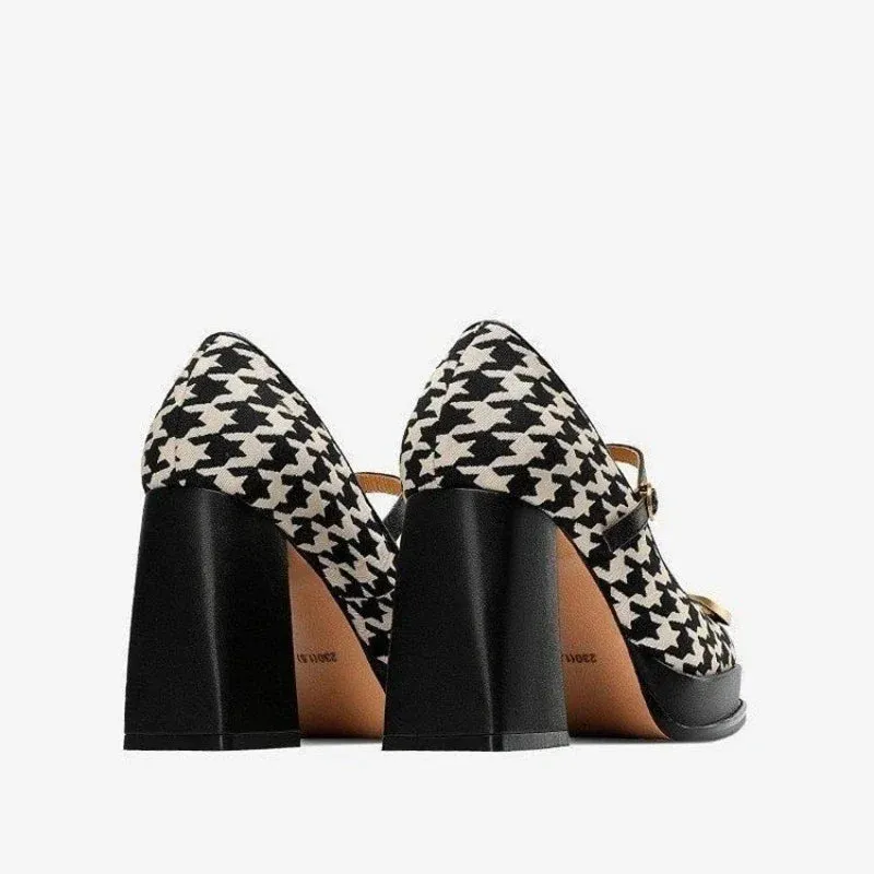 Vintage Houndstooth Shoes