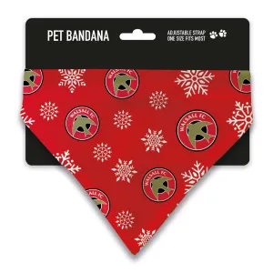 Walsall FC Christmas Snow Pet Bandana