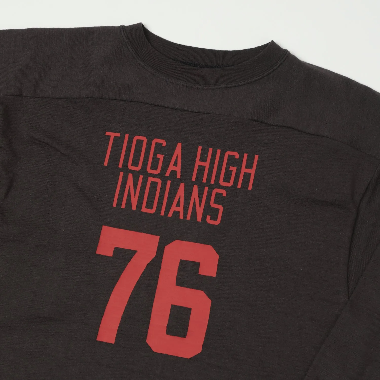 Warehouse & Co 4063 'Tioga High' 3/4 Sleeve Football Tee - Black