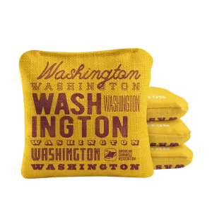 Washington Football Vintage Gameday Synergy Pro Cornhole Bags