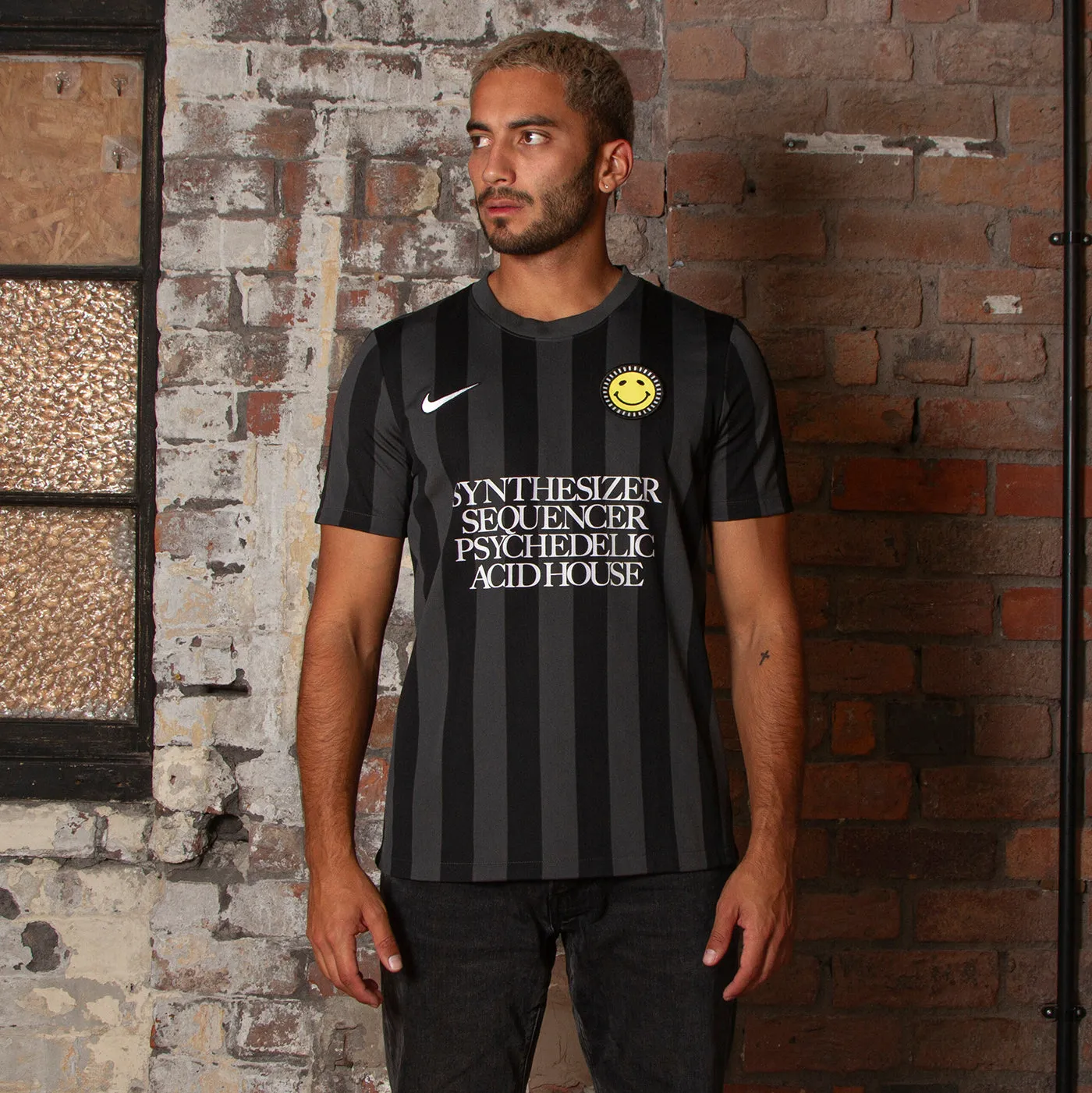 Wasted Heroes  FC Striped Division - Jersey - Black Grey