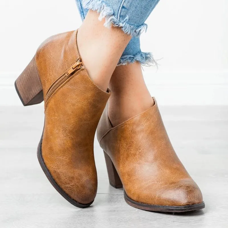 Women New Autumn Pointed Toe Casual Boots