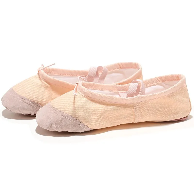 Women Yoga Gym Flat Slippers Canvas Ballet Dance Footwear Shoes