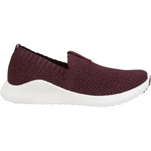 Women's Aetrex Angie Burgundy Knit Fabric