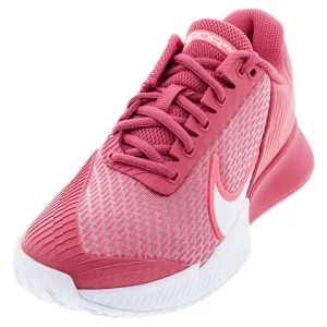 Womens Air Zoom Vapor Pro 2 Clay Tennis Shoes Aster Pink and Hot Punch