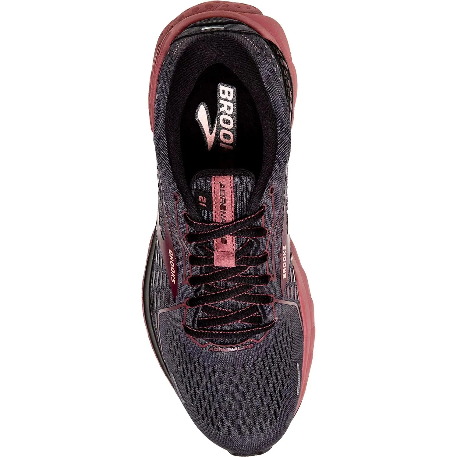 Women's Brooks Adrenaline GTS 21 Black/Blackened Pearl/Nocturne Mesh