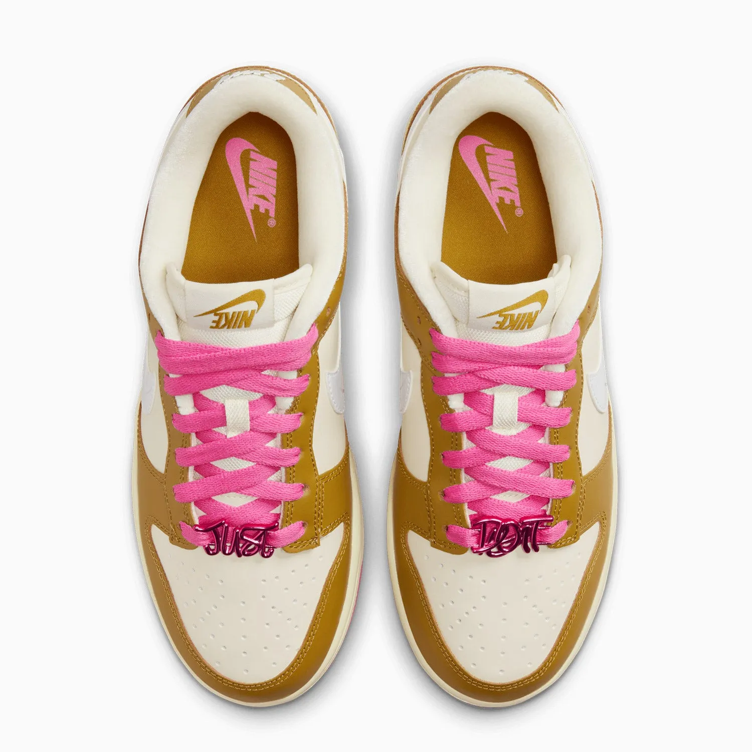 Women's Dunk Low SE "Just Do It Bronzine Playful Pink"