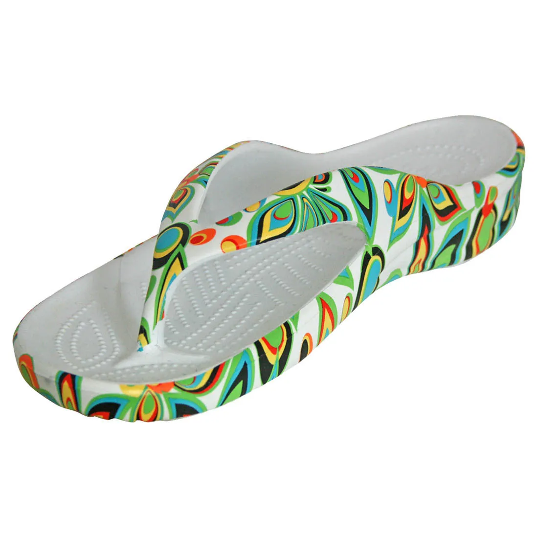 Women's Loudmouth Flip Flops - Shagadelic White