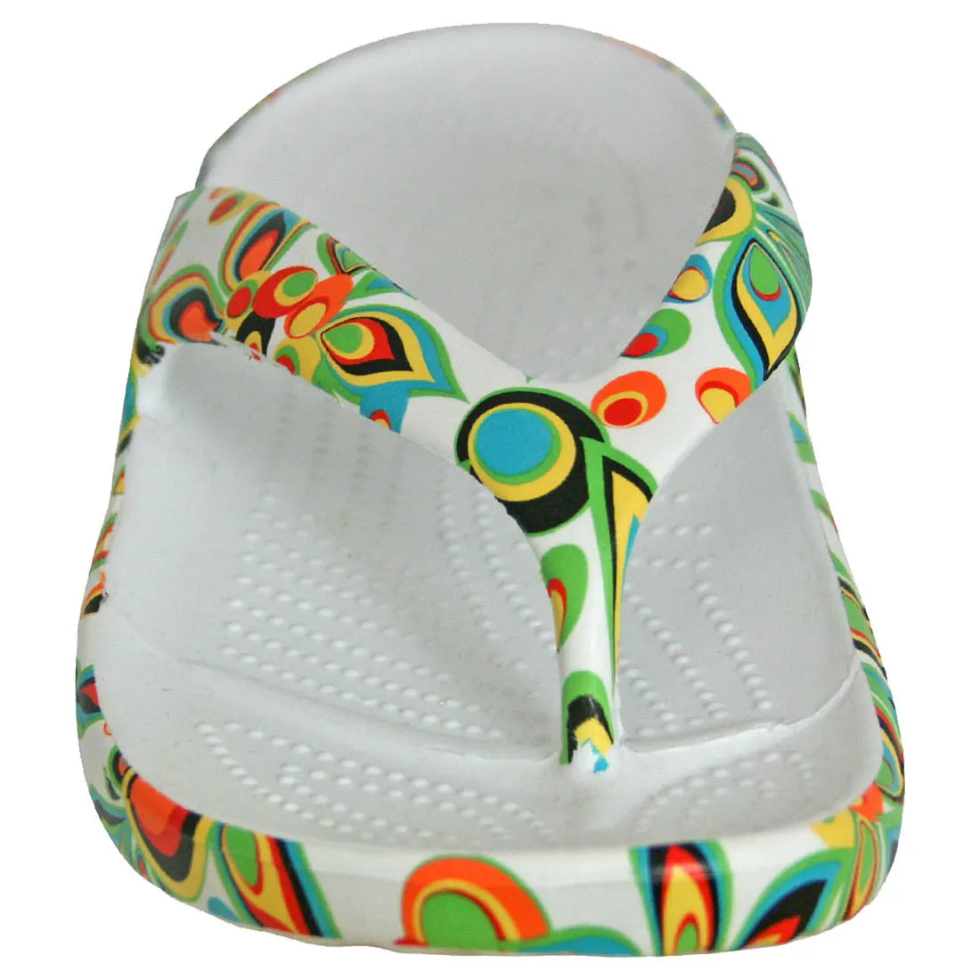 Women's Loudmouth Flip Flops - Shagadelic White