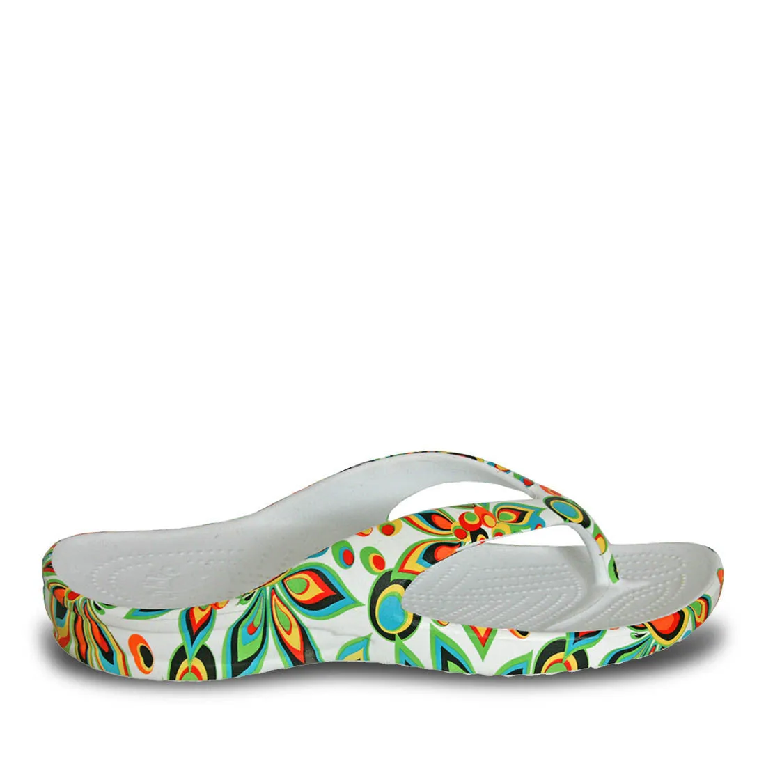 Women's Loudmouth Flip Flops - Shagadelic White