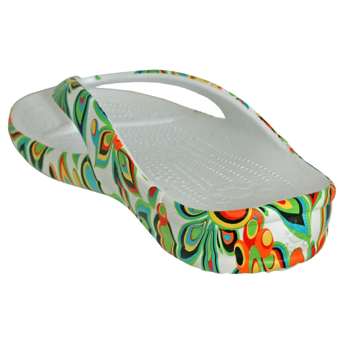 Women's Loudmouth Flip Flops - Shagadelic White