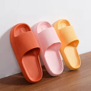 Yeknu Women Thick Platform Slippers Summer Beach Eva Soft Sole Slide Sandals Leisure Men Ladies Indoor Bathroom Anti-slip Shoes