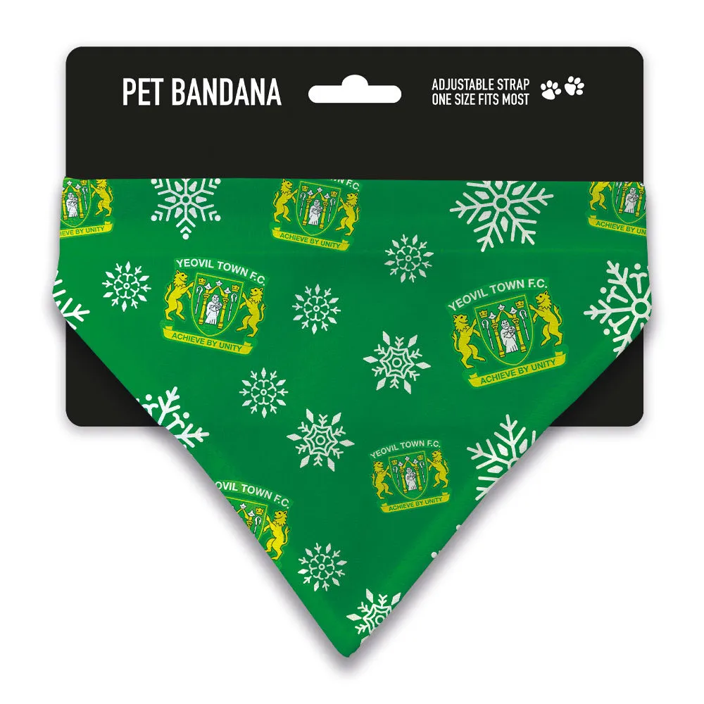 Yeovil Town Xmas Snow Pet Bandana