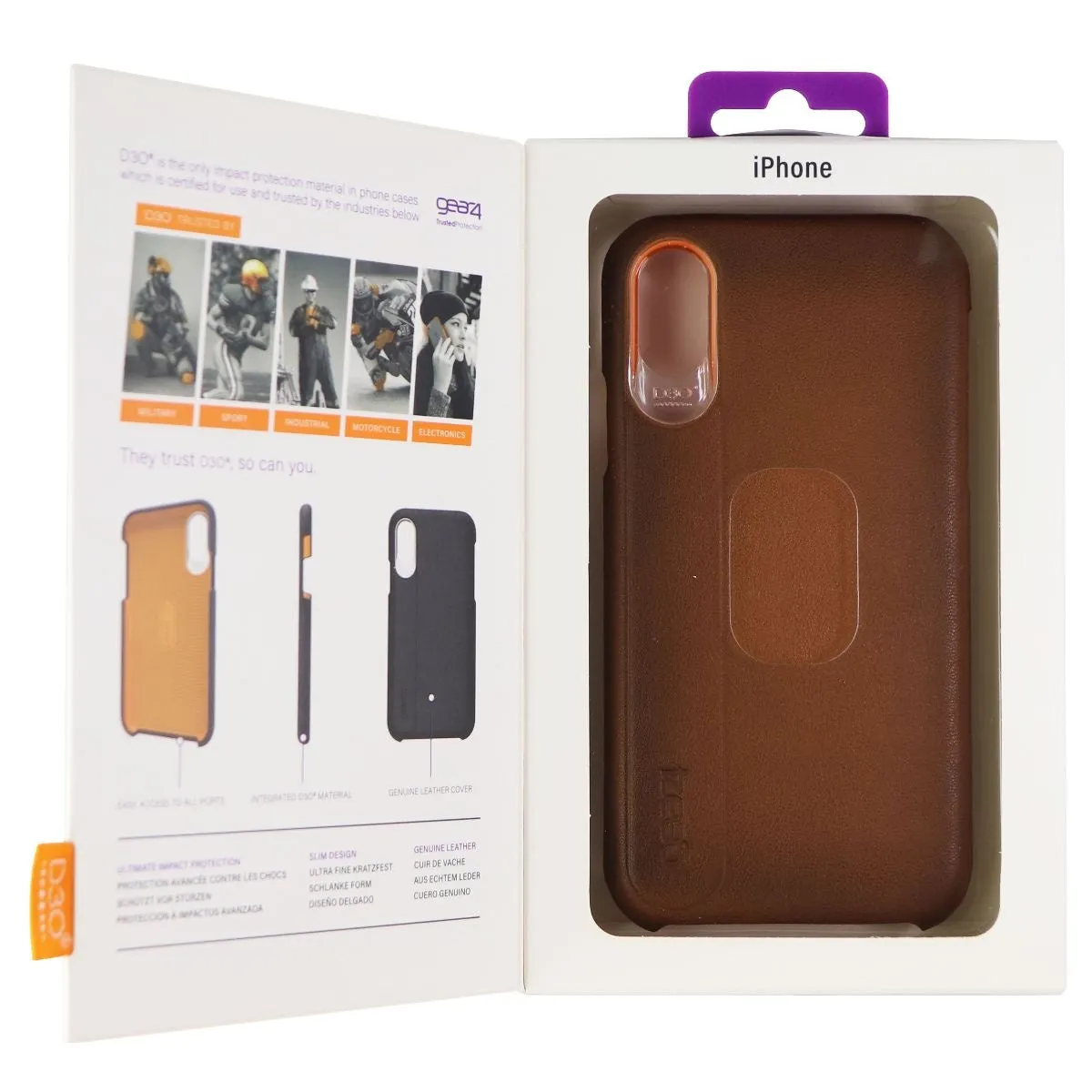 ZAGG Knightsbridge Series Case for Apple iPhone Xs/X Smartphones - Tan